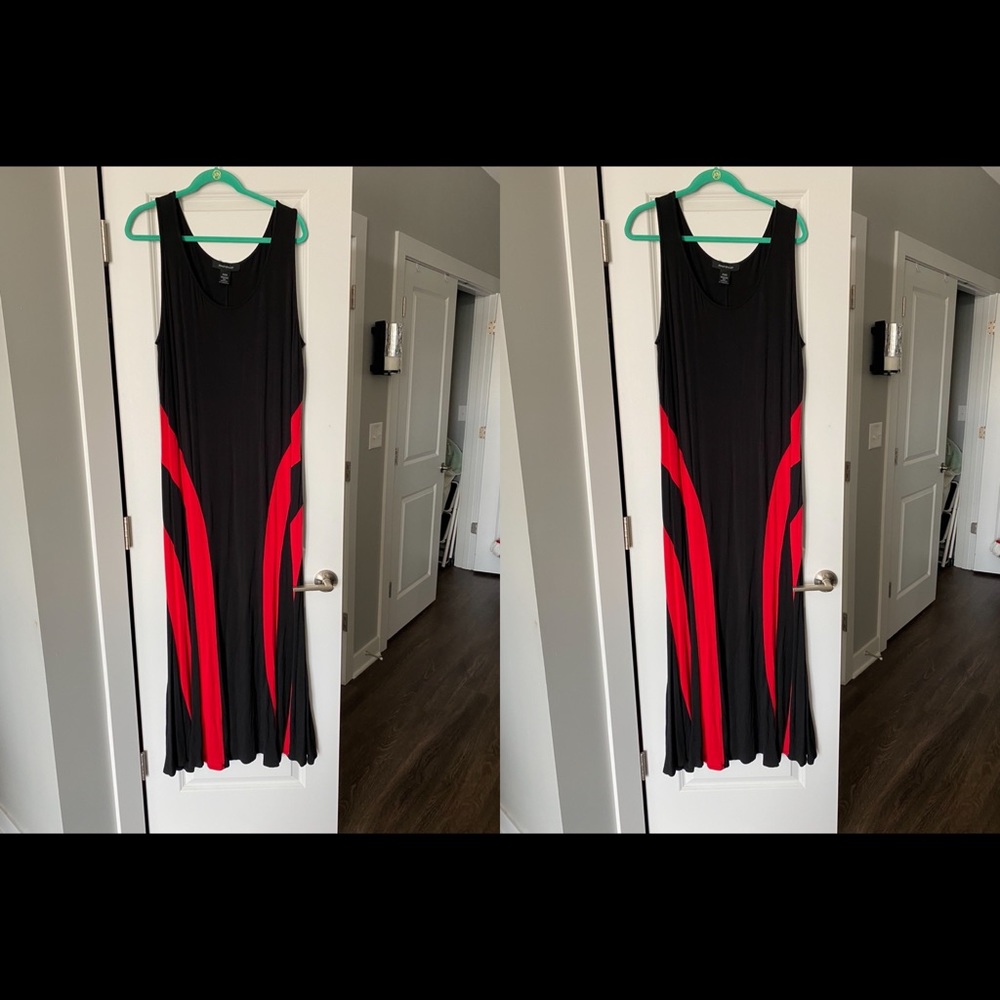 Form fitted maxi dress, 3X